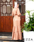 Textured Bubbled Satin Layered Gown 61442